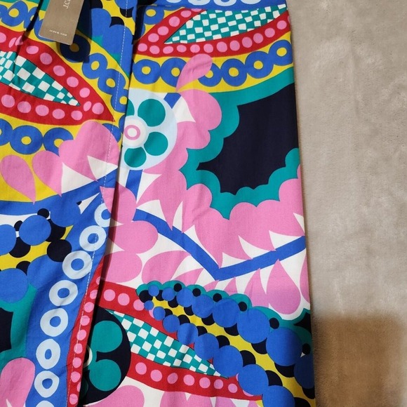 J.Crew Tulip Skirt Women's Size 6 NWT Colorful Abstract Print Pencil Skirt - Picture 5 of 5